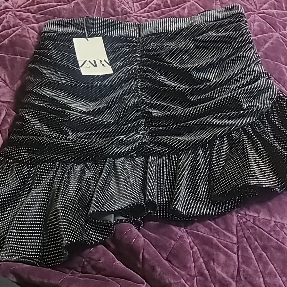 Zara Velour skirt